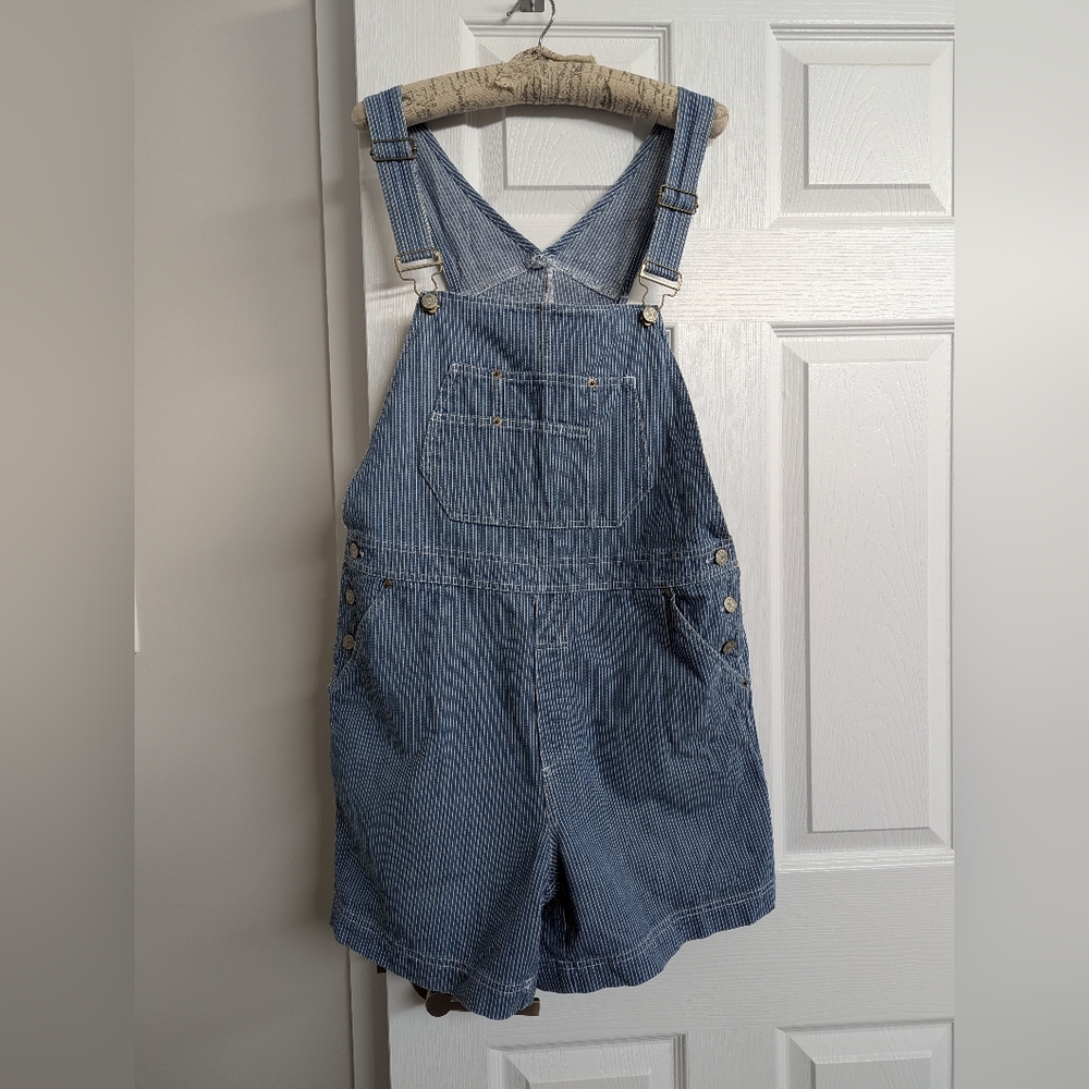 Vintage Striped Overalls
